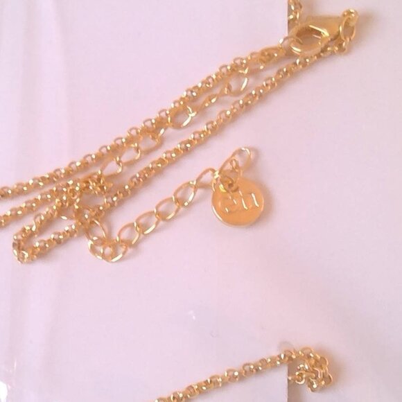 New Orange Sparkle Stone Necklace with Rhinestones, En Route Brand BNIB - Picture 7 of 7